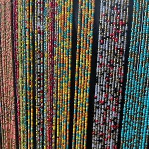 7pc multicolored waist beads without pendant